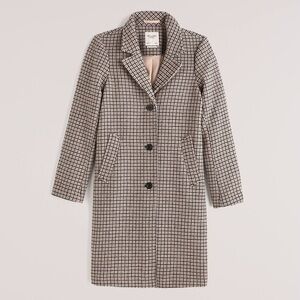 Abercrombie & Fitch Houndstooth Pea Coat